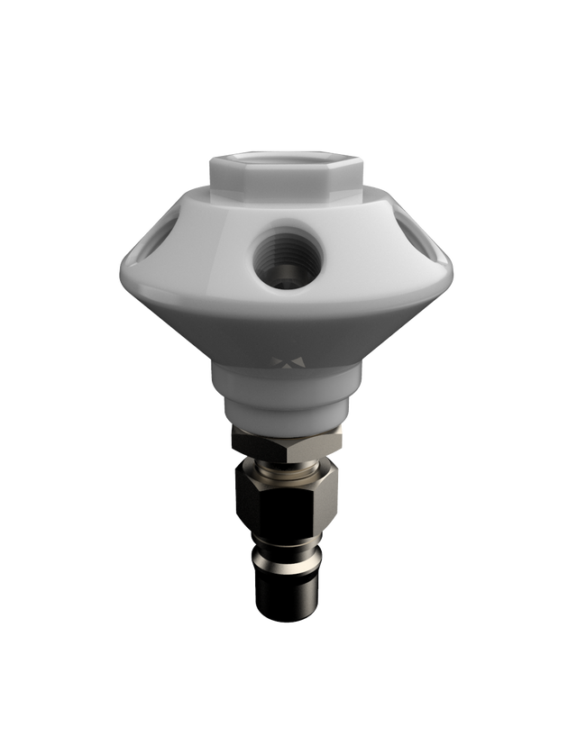 WASTE MANIFOLD, 6-port PP, w SS and PTFE
